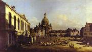 Bernardo Bellotto The New Market Square in Dresden. oil painting picture wholesale